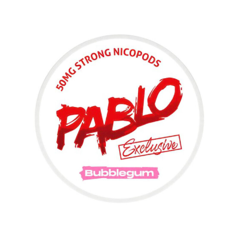 Bolsitas de nicotina PABLO Exclusive BUBBLEGUM — Cachimba Planet