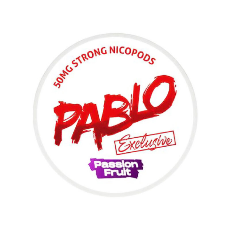 Bolsitas de nicotina PABLO Exclusive PASSION FRUIT — Cachimba Planet