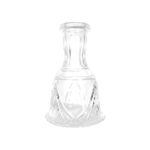 Base de cristal mini transparente Helium Nova — Cachimba Planet