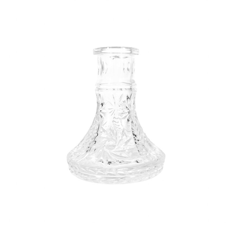 Base de cristal mini tallada transparente Sun Cuts — Cachimba Planet