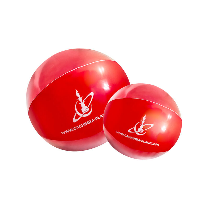 Balón de playa hinchable rojo transparente Cachimb — Imagen 2 — Cachimba Planet