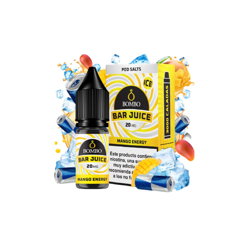 Bombo Bar Juice Mango Energy Ice 10ml 20mg — Cachimba Planet