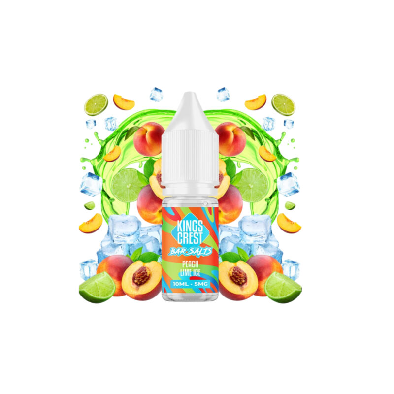 King Crest Bar Salts Peach Lime Ice 10ml 10mg — Cachimba Planet