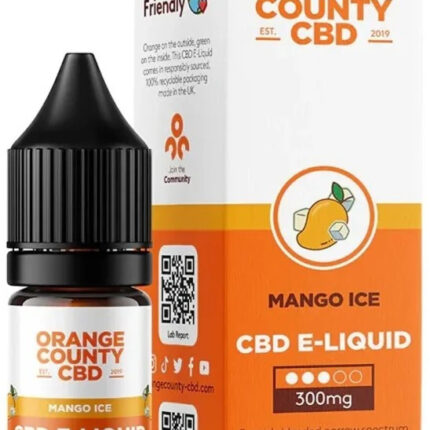 Orange County CBD E-líquido Mango Ice, CBD 300 mg, 10 ml