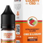 Orange County CBD E-líquido Strawberry Lime, CBD 300 mg, 10 ml