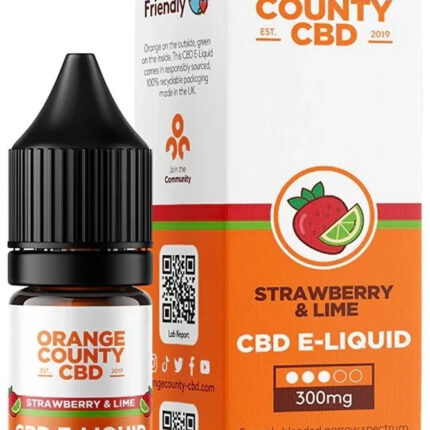 Orange County CBD E-líquido Strawberry Lime, CBD 300 mg, 10 ml