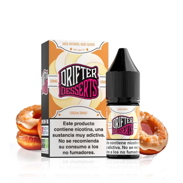 Drifter Desserts Bar Salts Cream Donut 10ml 10mg — Cachimba Planet