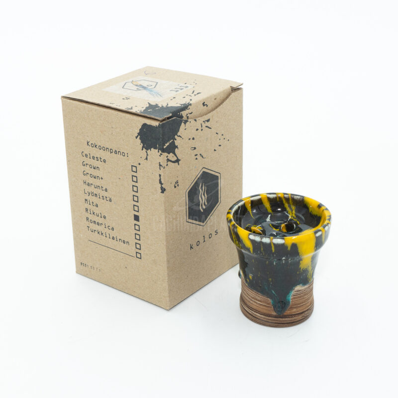 Kolos Bowl Mita Amarillo/Negro — Imagen 2 — Cachimba Planet