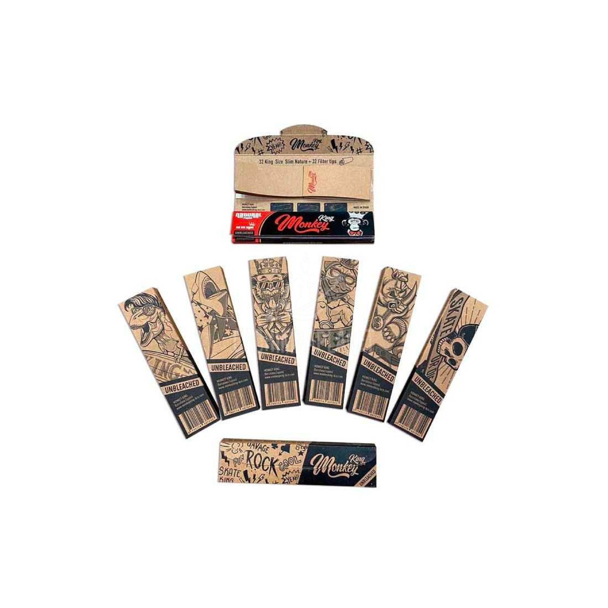 Papel Monkey King Pack Trimix Unbleached — Cachimba Planet