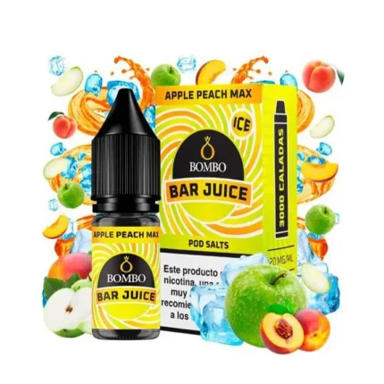 Bombo Bar Juice Apple Peach Max 10ml 10mg