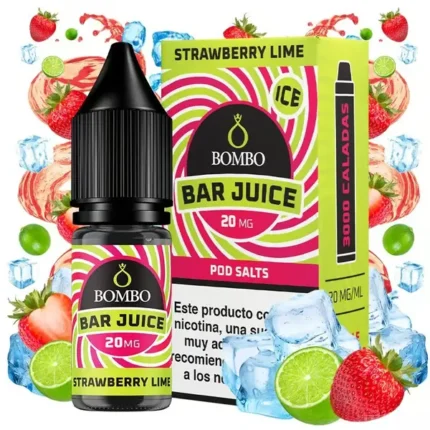 Bombo Bar Juice Strawberry Lime 10ml 10mg