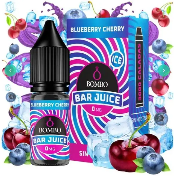 Captura Bombo Bar Juice Blueberry Cherry 10ml 0mg - Imagen 1